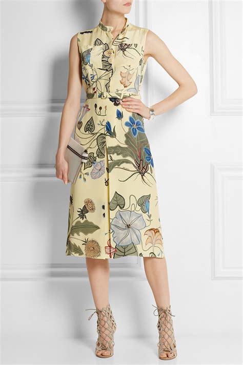 gucci silk cady dress|More.